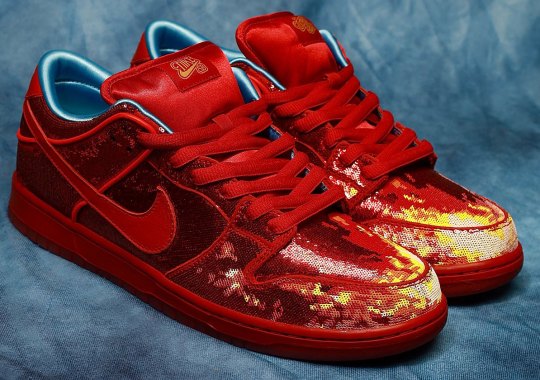 A Ruby Red Slipper Version Of The Wizard Of Oz Nike SB Dunks Is Revealed