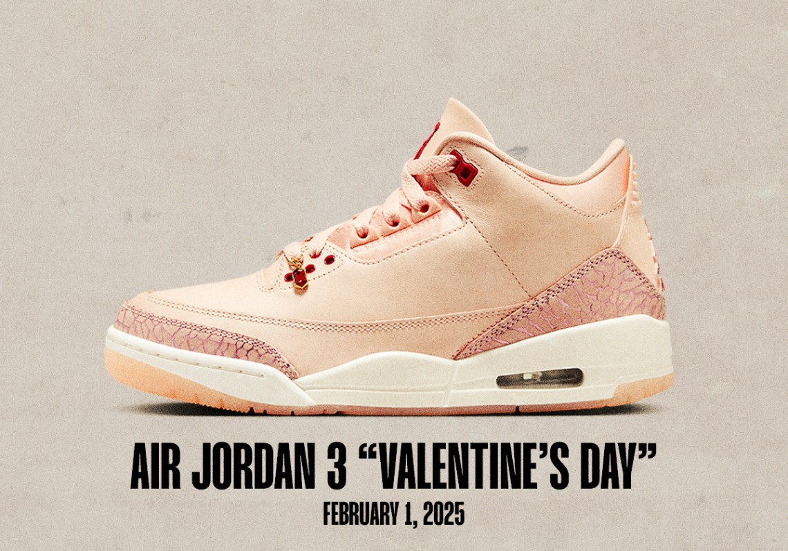 Sneaker Releases January 26 February 1 2025 Air Jordan 3 Valentine