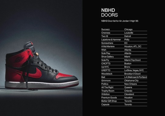 The Official Store List For The Air Jordan 1 Hi '85