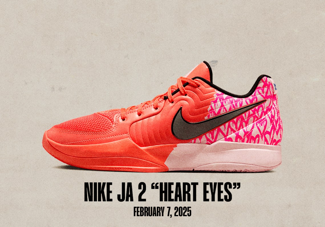 Sneaker Releases February 2 February 8 2025 Nike Ja 2 Heart Eyes