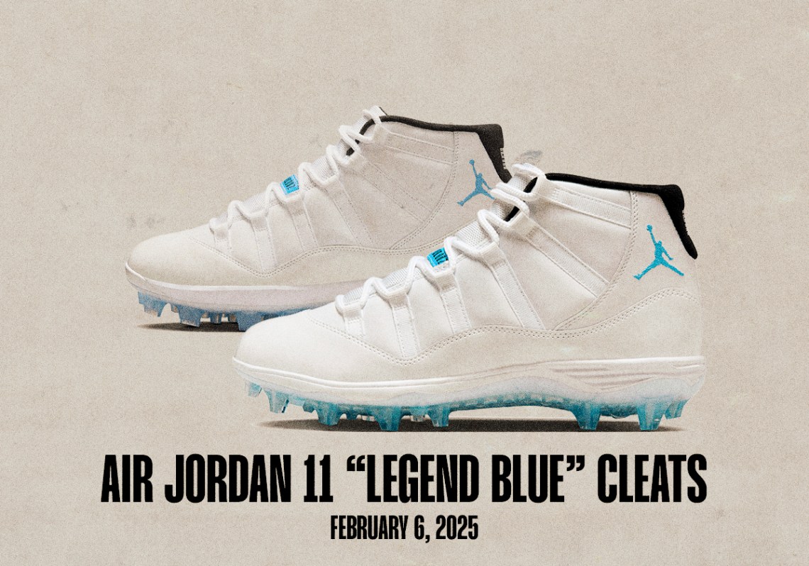 Sneaker Releases February 2 February 8 2025 Air Jordan 11 Legend Blue Cleats