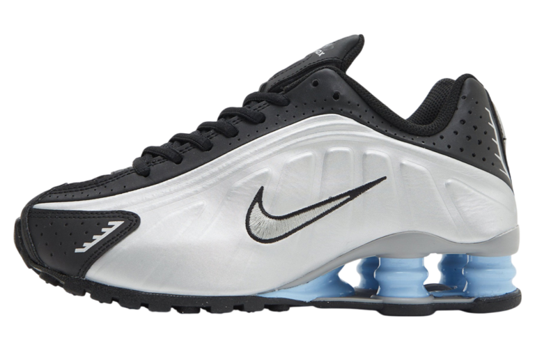 Nike Shox R4 Metallic Silver / Psychic Blue – Mar 2025 – HQ1988-004
