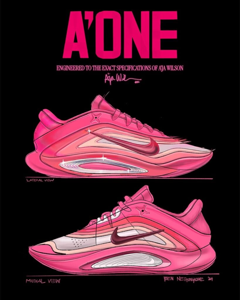 Aja Wilson Nike A One Sketch