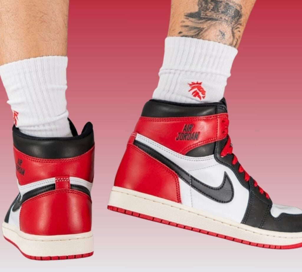 Air Jordan 1 High OG Black Toe Reimagined On-Feet