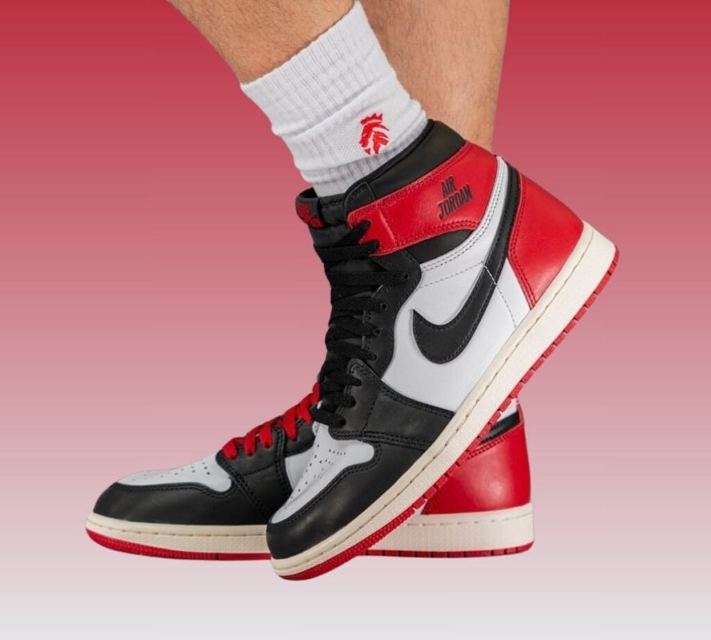 Air Jordan 1 High OG Black Toe Reimagined On-Feet