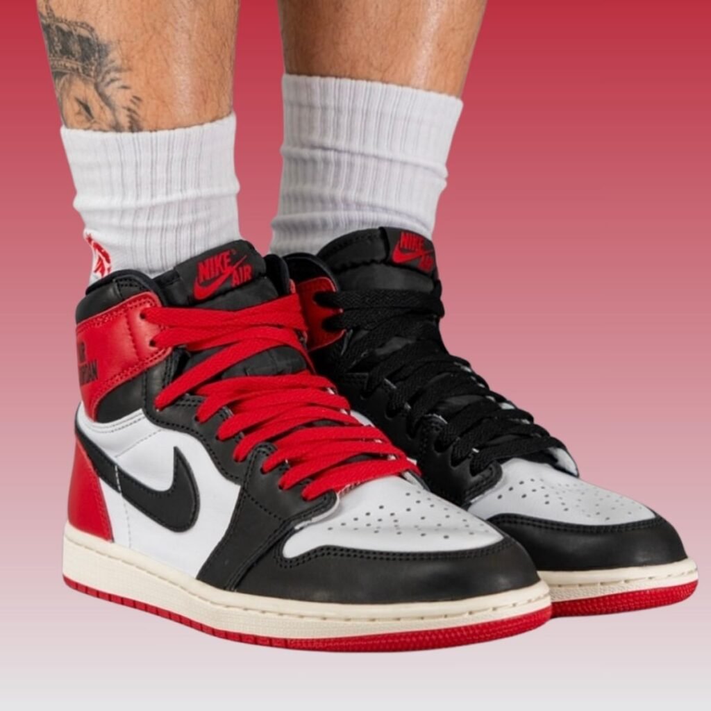 Air Jordan 1 High OG Black Toe Reimagined On-Feet