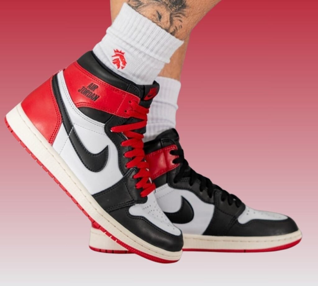 Air Jordan 1 High OG Black Toe Reimagined On-Feet