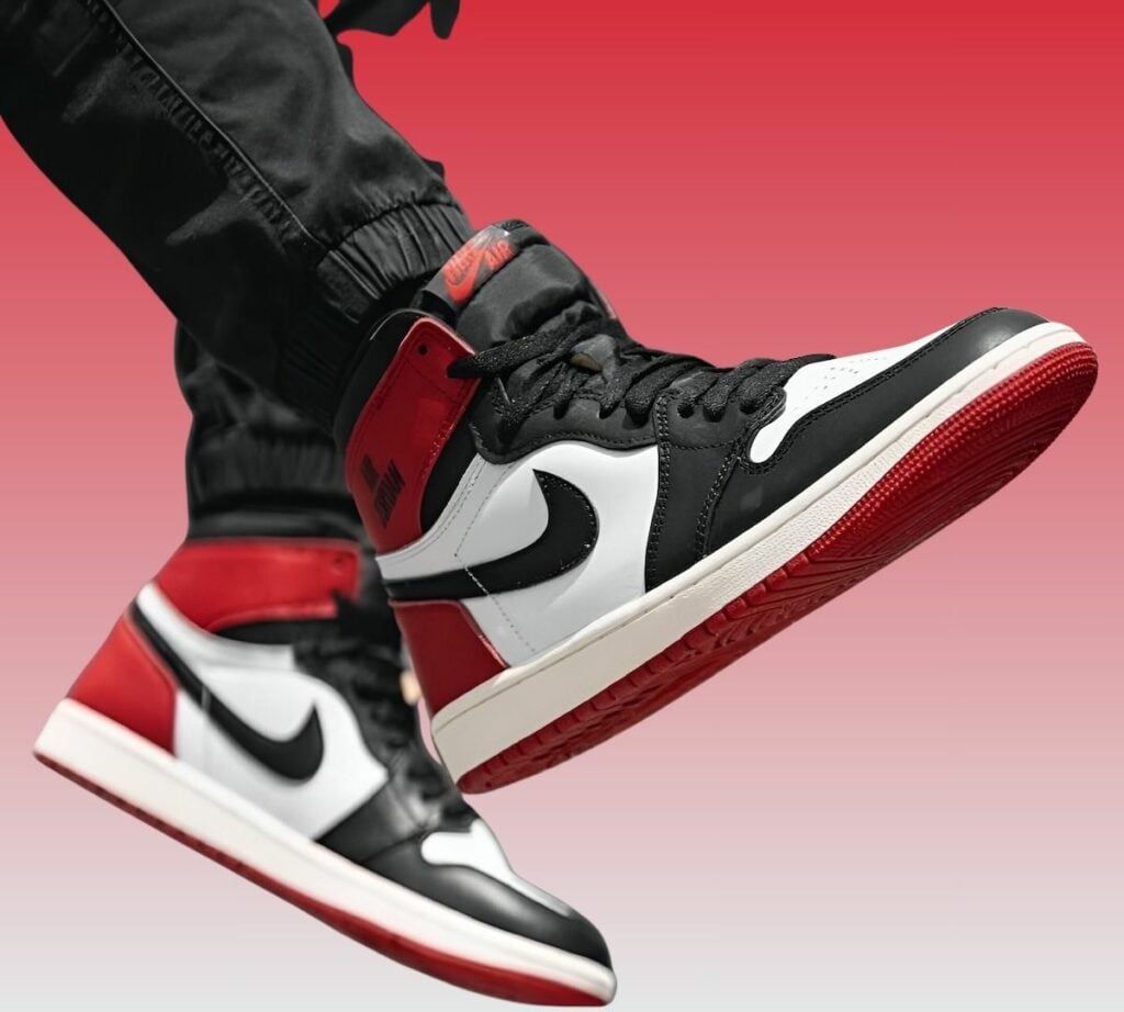 Air Jordan 1 Black Toe Reimagined FZ1099-100 On-Feet