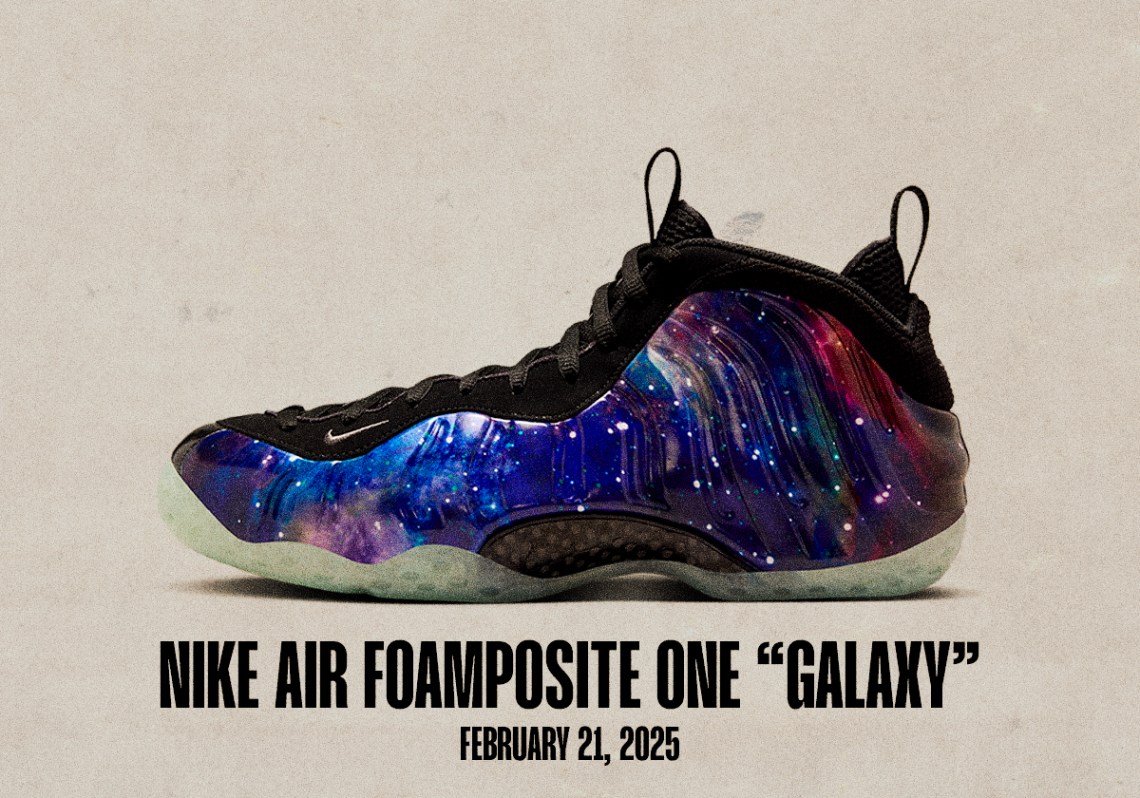 Sneaker Releases February 16 February 22 Nike Air Foamposite One Galaxy