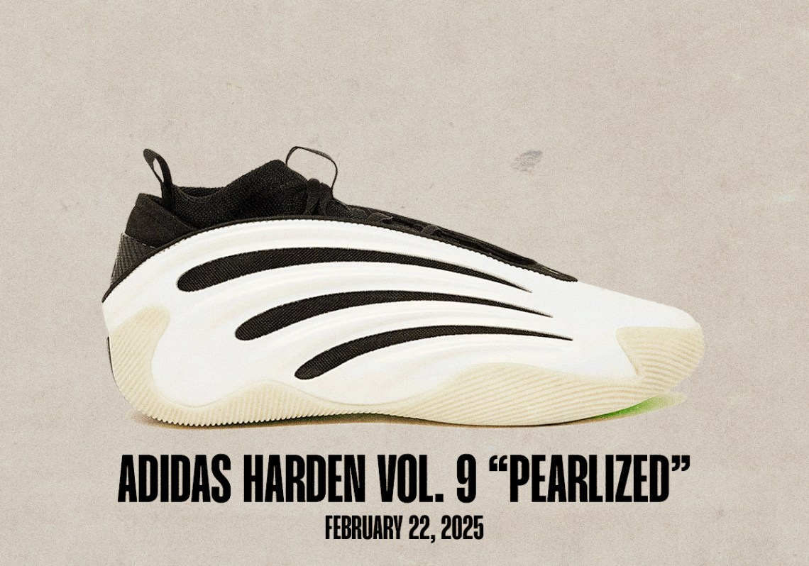 Sneaker Releases February 16 February 22 Adidas Harden Vol 9 Pearlized White