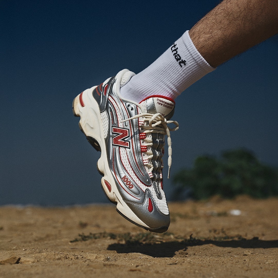 thisisneverthat x New Balance 1000 Metallic SilverRed Release Date Price