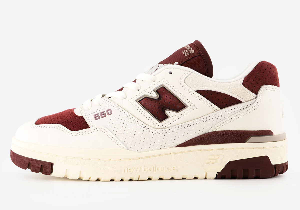 New Balance 550 Sea Salt Burgundy Bb550lez 1
