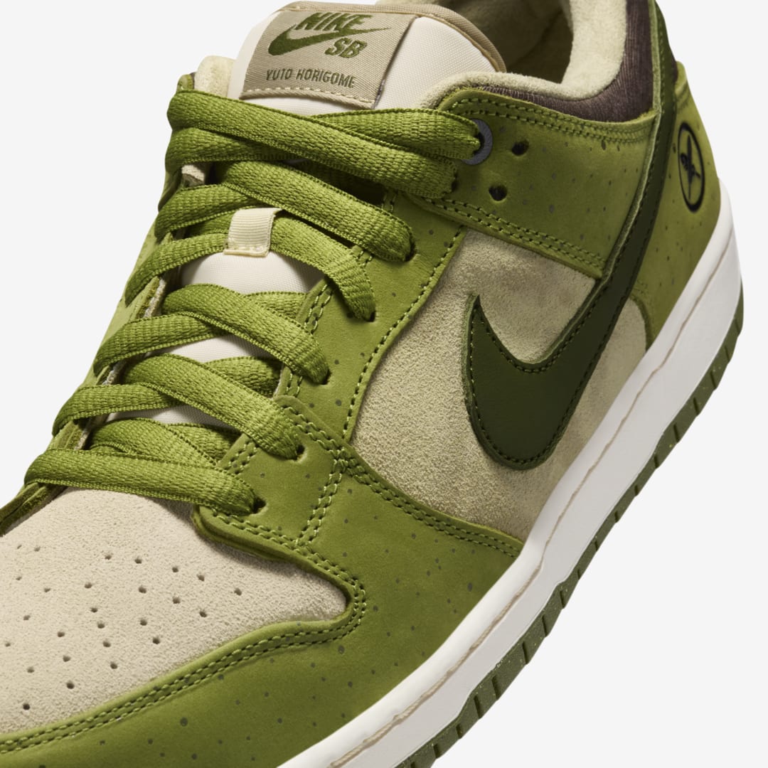 Yuto Horigome x Nike SB Dunk Low "Matcha" Release Date, Price & Where to Buy 2025 5 Yuto Horigome x Nike SB Dunk Low "Asparagus" HF8022-300