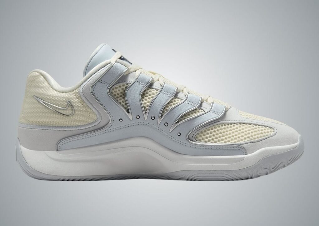 Nike KD 18 Soft Pearl Metallic Silver HV1992-001 Release Date, Price & Where to Buy 2025 5 Nike KD 18 Soft Pearl Metallic Silver Pure Platinum HV1992-001