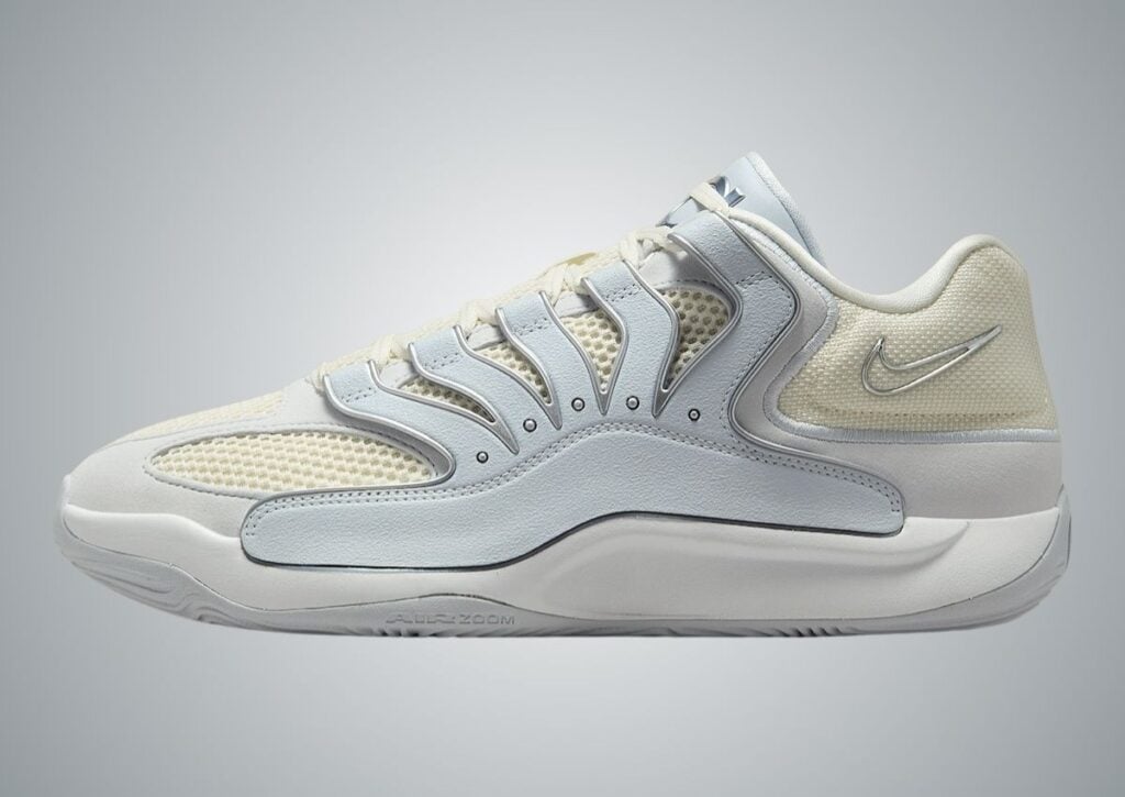 Nike KD 18 Soft Pearl Metallic Silver HV1992-001 Release Date, Price & Where to Buy 2025 3 Nike KD 18 Soft Pearl Metallic Silver Pure Platinum HV1992-001