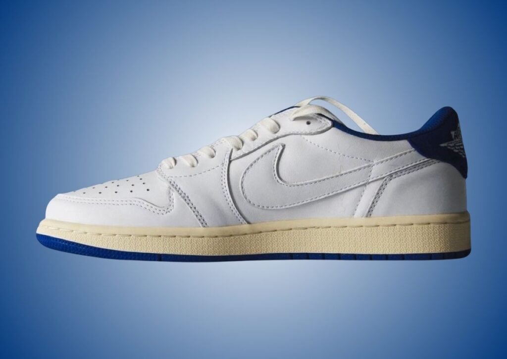 Travis Scott x Fragment x Air Jordan 1 Low OG DM7866-104 Release Date, Price & Where to Buy 2025 38 Travis Scott Fragment Air Jordan 1 Low OG Sail Military Blue DM7866-104 2025