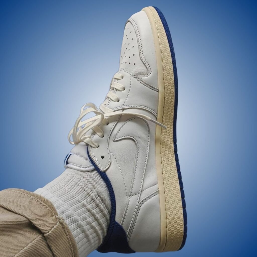 Travis Scott x Fragment x Air Jordan 1 Low OG DM7866-104 Release Date, Price & Where to Buy 2025 44 Travis Scott Fragment Air Jordan 1 Low OG Sail Military Blue DM7866-104 2025