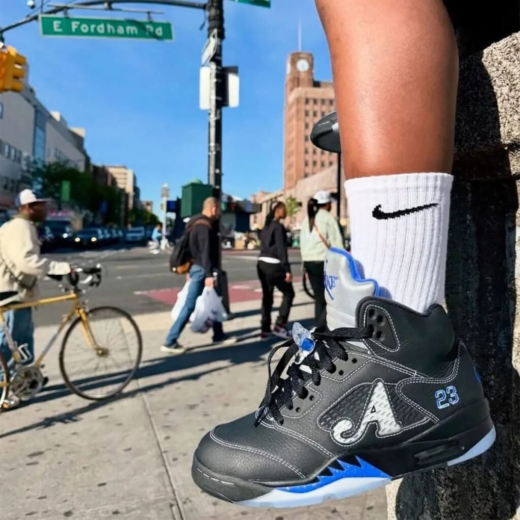 Awake NY x Air Jordan 5 Racer Blue DV4982-004 Release Date, Price & Where to Buy 2025 4 Awake NY Air Jordan 5 Black Racer Blue DV4982-004