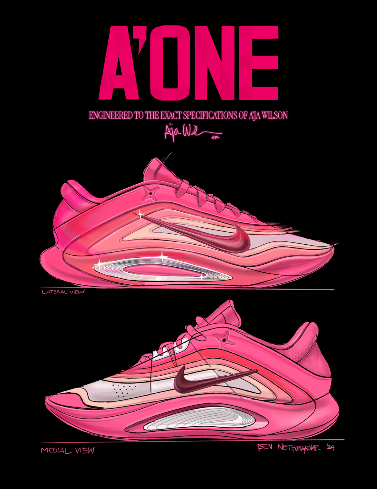 Nike A'One "Pink A’ura" FZ8605-600 Release Date, Price & Where to Buy 2025 13 1746588135 694 Nike AOne Pink Aura FZ8605 600 Release Date Price Where