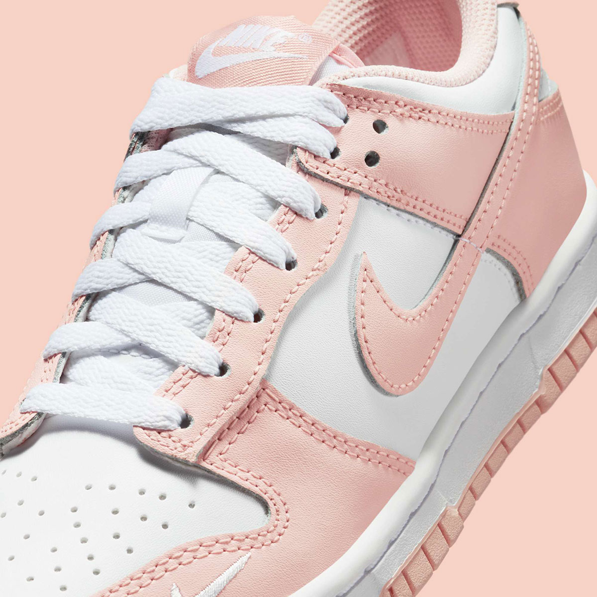 Nike Dunk Low Gs White Washed Coral If6172 100 6