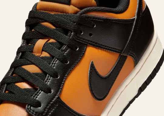 The Nike Dunk Low Gets Dressy In "Black/Desert Ochre"