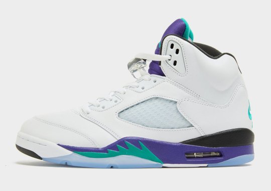 Official Retailer Images Of The Air Jordan 5 “Grape”