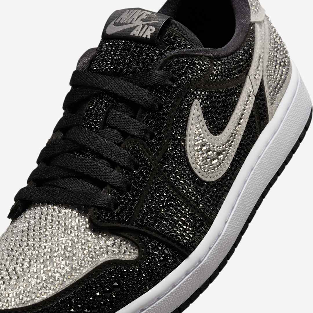 Swarovski x Air Jordan 1 Low OG WMNS "Stealth" HM9208-001 Release Date, Price & Where to Buy 2025 5 Swarovski x Air Jordan 1 Low OG WMNS "Stealth" HM9208-001