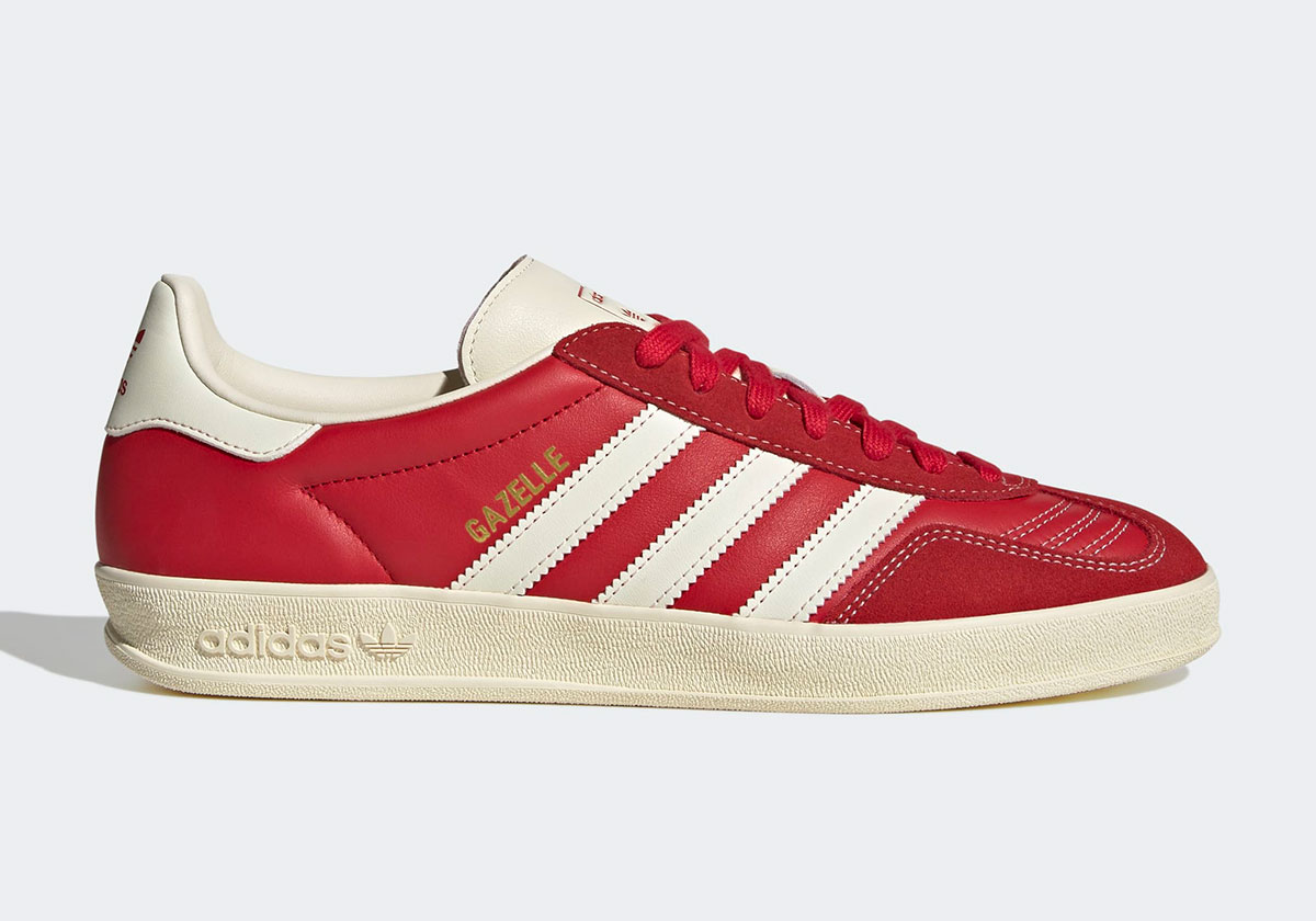 Adidas Gazelle Indoor Boot Scarlet Red Jq8384 1