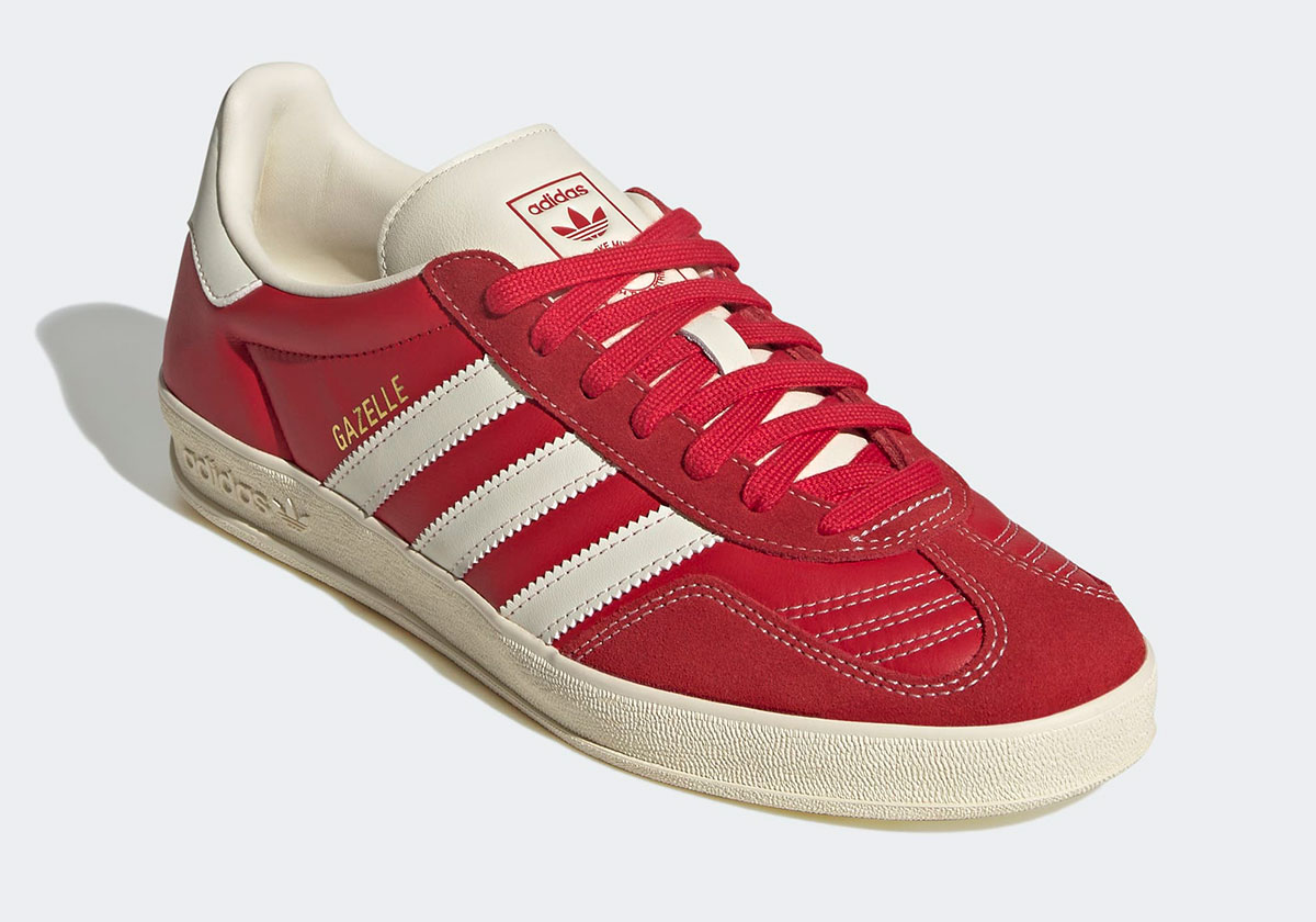 Adidas Gazelle Indoor Boot Scarlet Red Jq8384 5