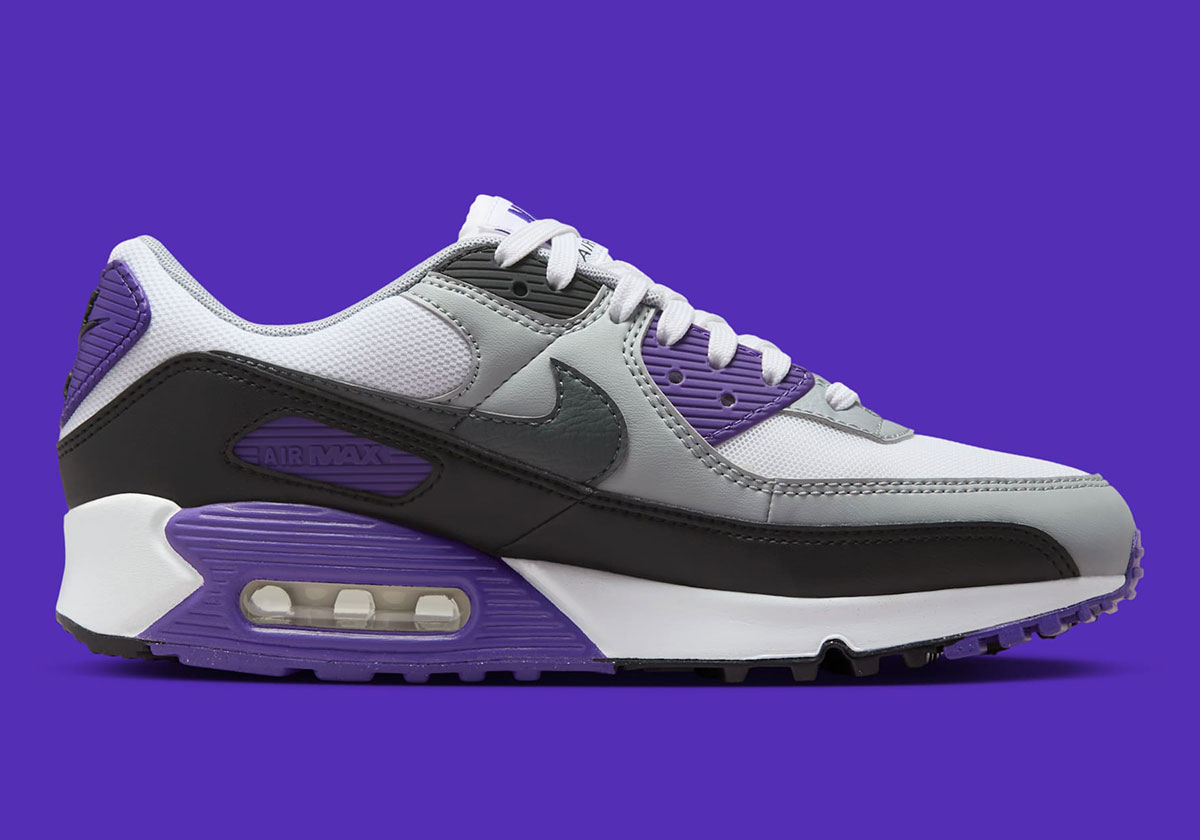 Nike Air Max 90 Neutral Grey White Black Purple Dh8010 110 5