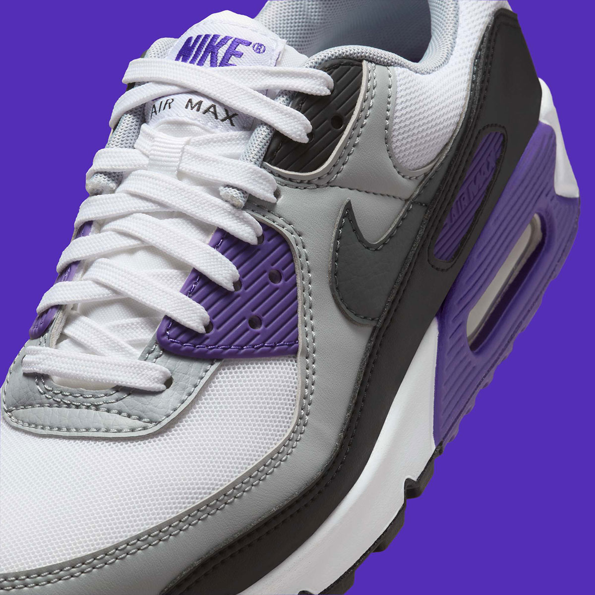 Nike Air Max 90 Neutral Grey White Black Purple Dh8010 110 7