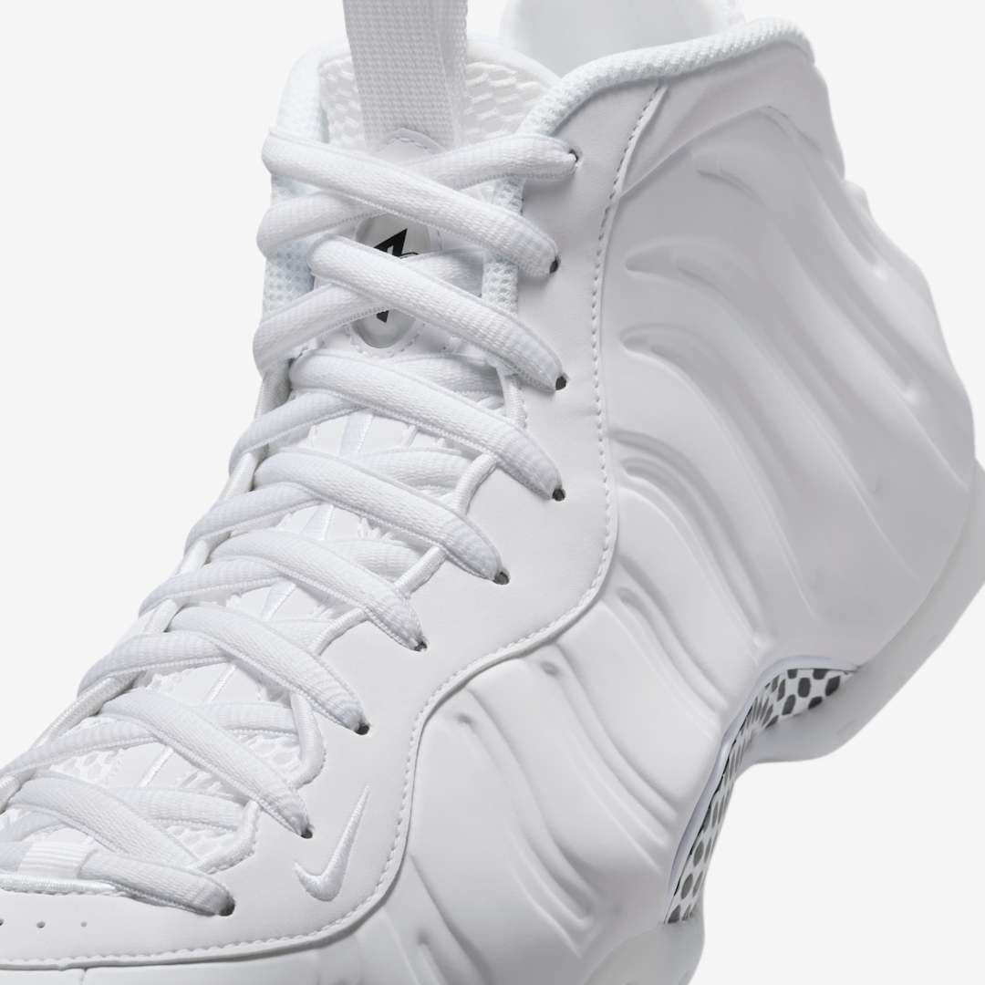 Nike Air Foamposite One "Whiteout" HJ5195-100 Release Date, Price & Where to Buy 2025 6 Nike Air Foamposite One "Triple White" HJ5195-100