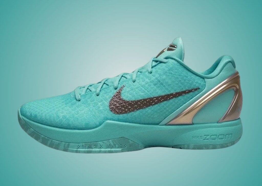 Jalen Brunson Nike Kobe 6 Protro Statue of Liberty IQ5774-300 Release Date, Price & Where to Buy 2025 1 Jalen Brunson Nike Kobe 6 Protro Statue of Liberty Hyper Turquoise Metallic Copper IQ5774-300
