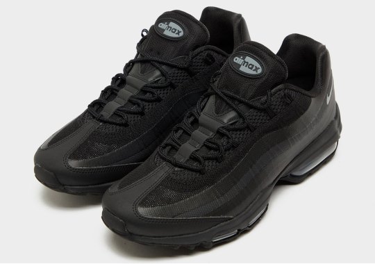 The Nike Air Max 95 Ultra Goes Nearly “Triple Black”