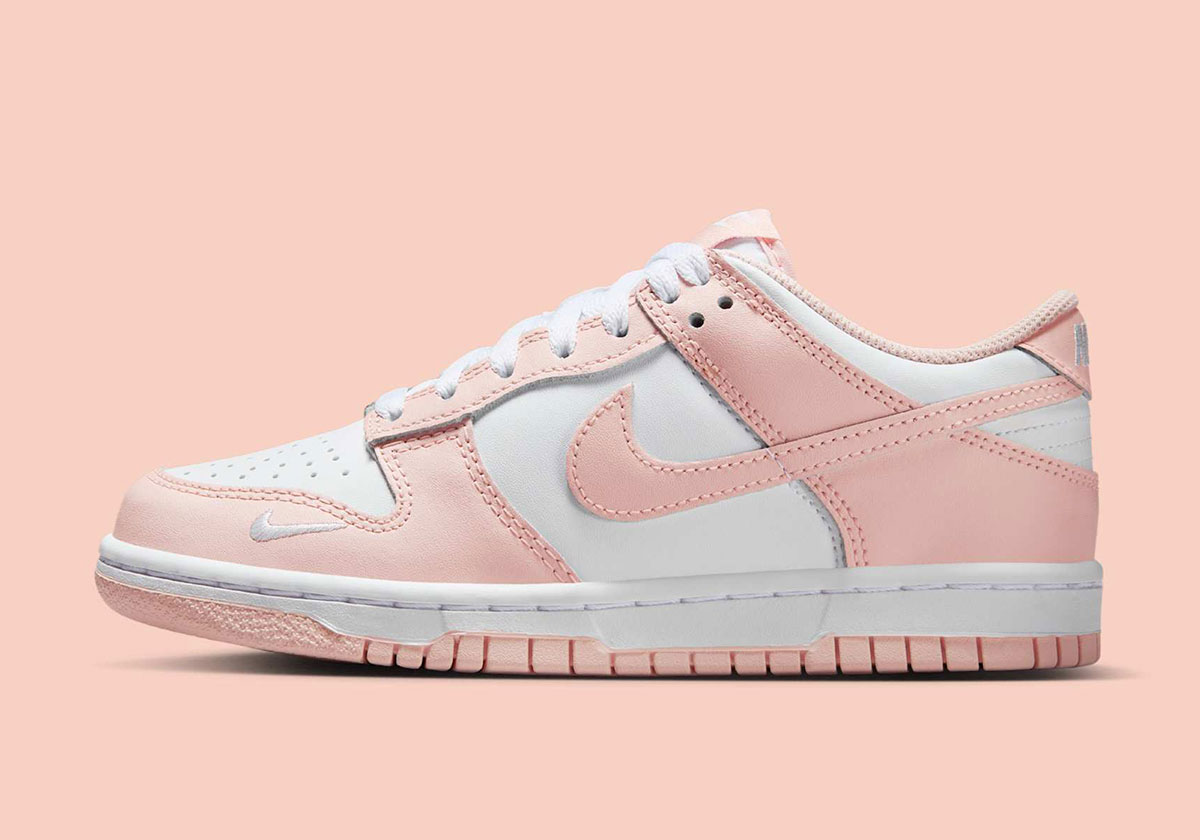Nike Dunk Low Gs White Washed Coral If6172 100 5