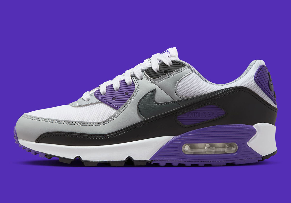 Nike Air Max 90 Neutral Grey White Black Purple Dh8010 110 3