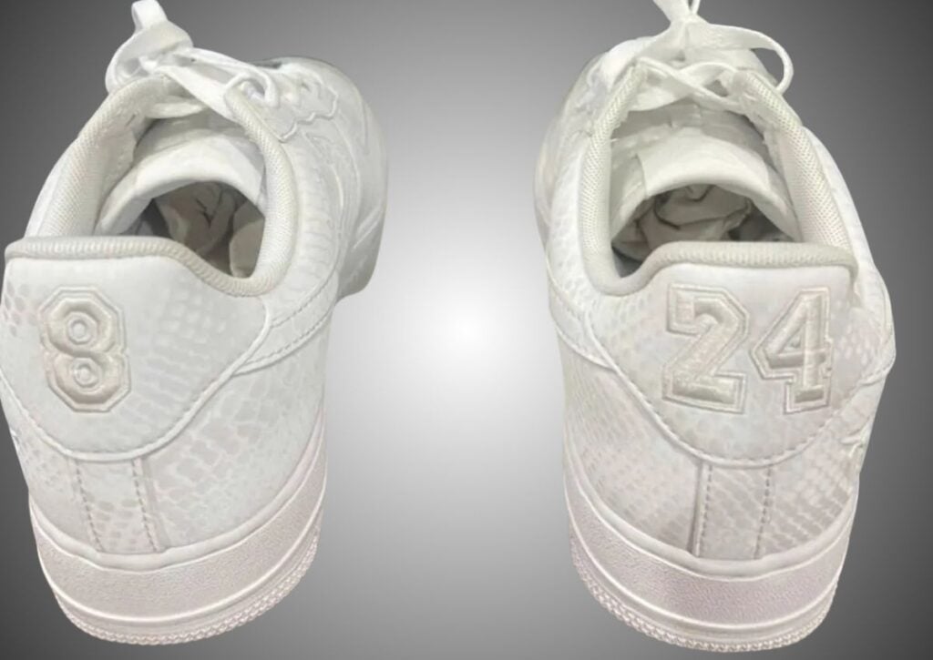 Kobe Bryant x Nike Air Force 1 Low Kobe Forever White IB0018-100 Release Date, Price & Where to Buy 2025 3 Kobe Bryant Nike Air Force 1 Low Kobe Forever White IB0018-100
