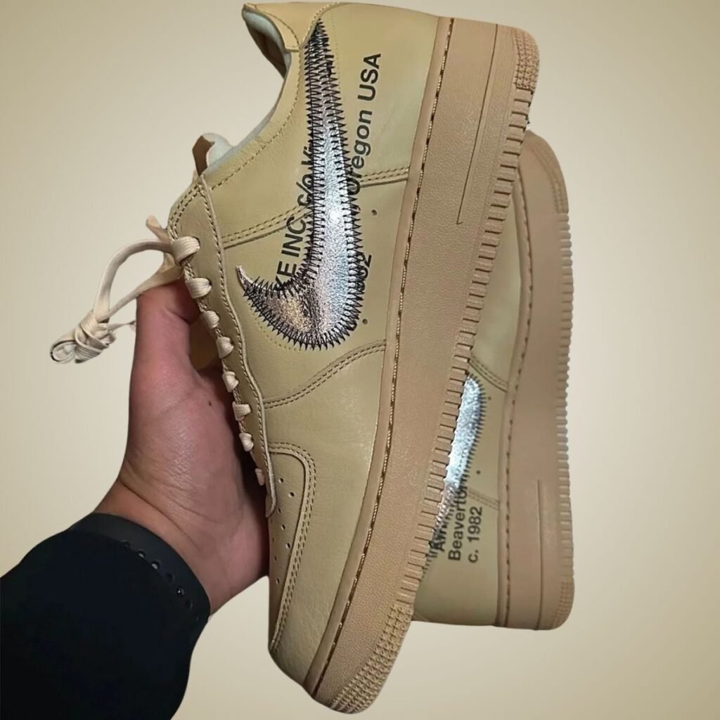 Off-White x Nike Air Force 1 Low Sesame FD6900-200 Release Date, Price & Where to Buy 2025 8 Off-White Nike Air Force 1 Low Sesame FD6900-200