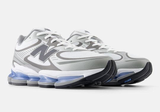 The New Balance 2000 Highlights Its Cushioning In "Grey/Blue"