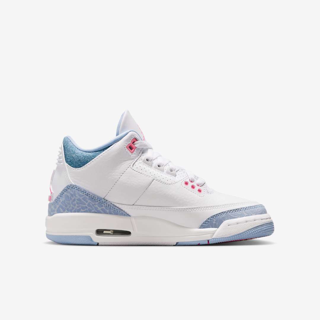 Air Jordan 3 GS "Denim/Pink Glow" HQ0784-101 Release Date, Price & Where to Buy 2025 3 Air Jordan 3 GS HQ0784-101