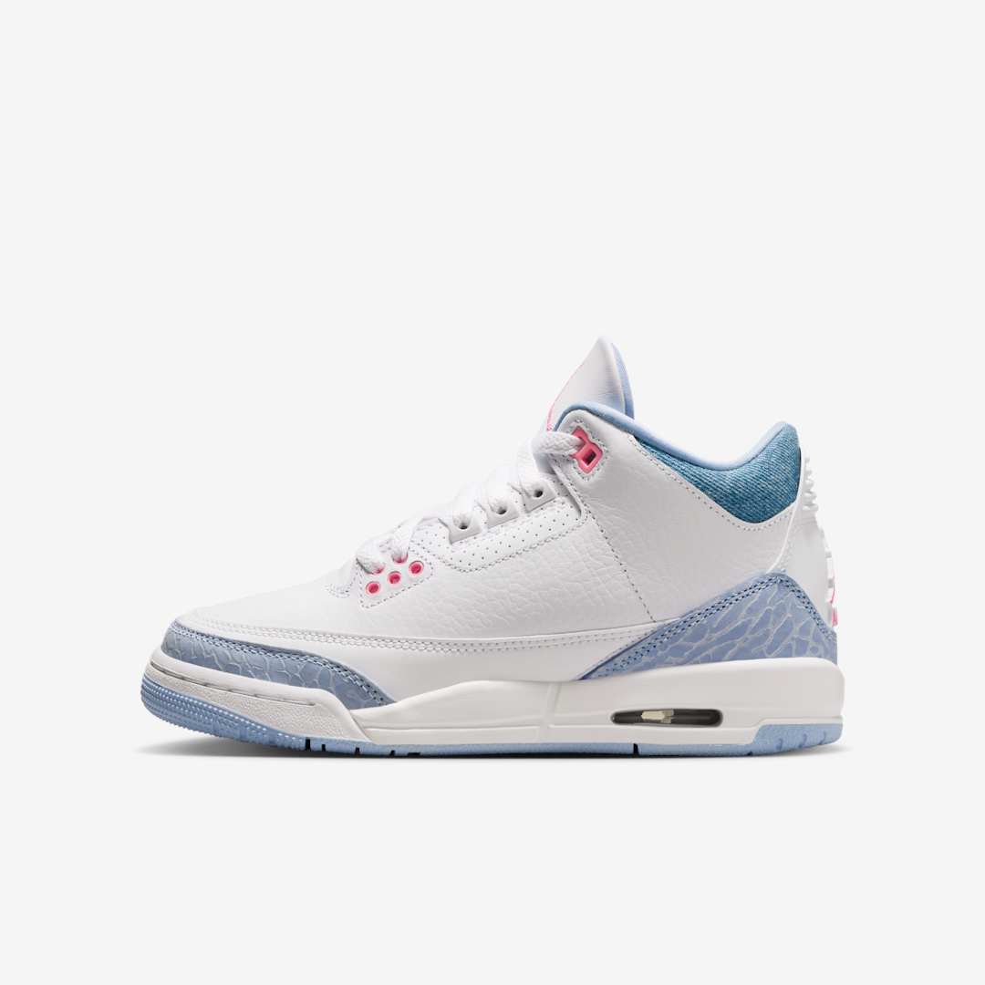 Air Jordan 3 GS "Denim/Pink Glow" HQ0784-101 Release Date, Price & Where to Buy 2025 2 Air Jordan 3 GS HQ0784-101
