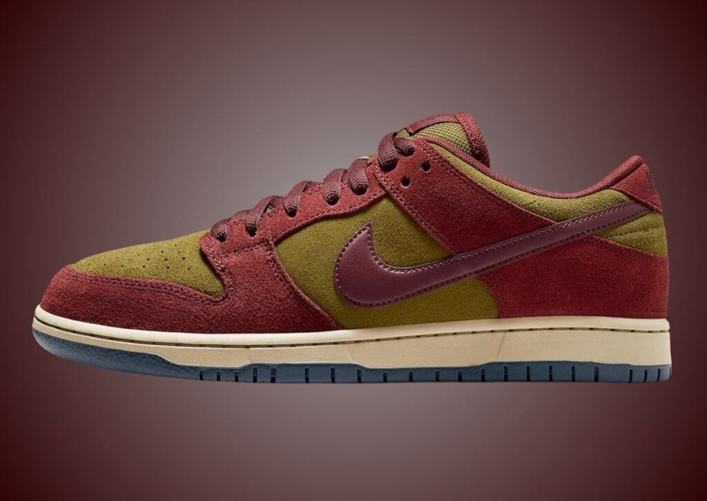 Nike SB Dunk Low Dark Team Red Olive Flak HQ1625-600 Release Date, Price & Where to Buy 2025 3 Nike SB Dunk Low Dark Team Red Olive Flak HQ1625-600 Release Info