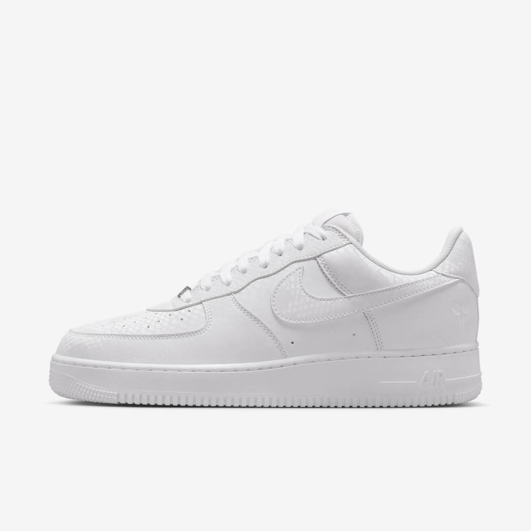 Kobe Bryant x Nike Air Force 1 Low Mamba Mentality Release Date, Price & Where to Buy 2025 2 Kobe Bryant x Nike Air Force 1 Low "Forever White" IB0018-100