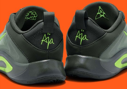 Bright "Volt" Accents Land On A Camo Nike A'One