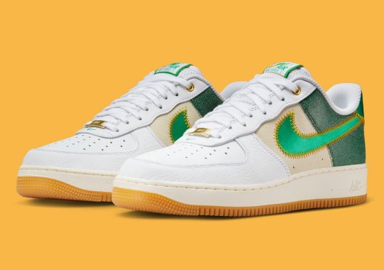 Nike Drapes A Satin Swoosh On The Nike Air Force 1 Low