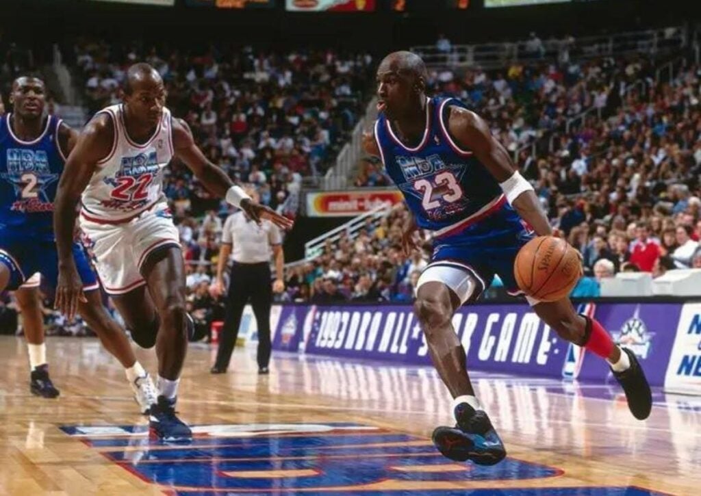 Air Jordan 8 Aqua 2025 305381-006 Release Date, Price & Where to Buy 2025 2 Michael Jordan Playing Aqua Air Jordan 8 All-Star Game 1993