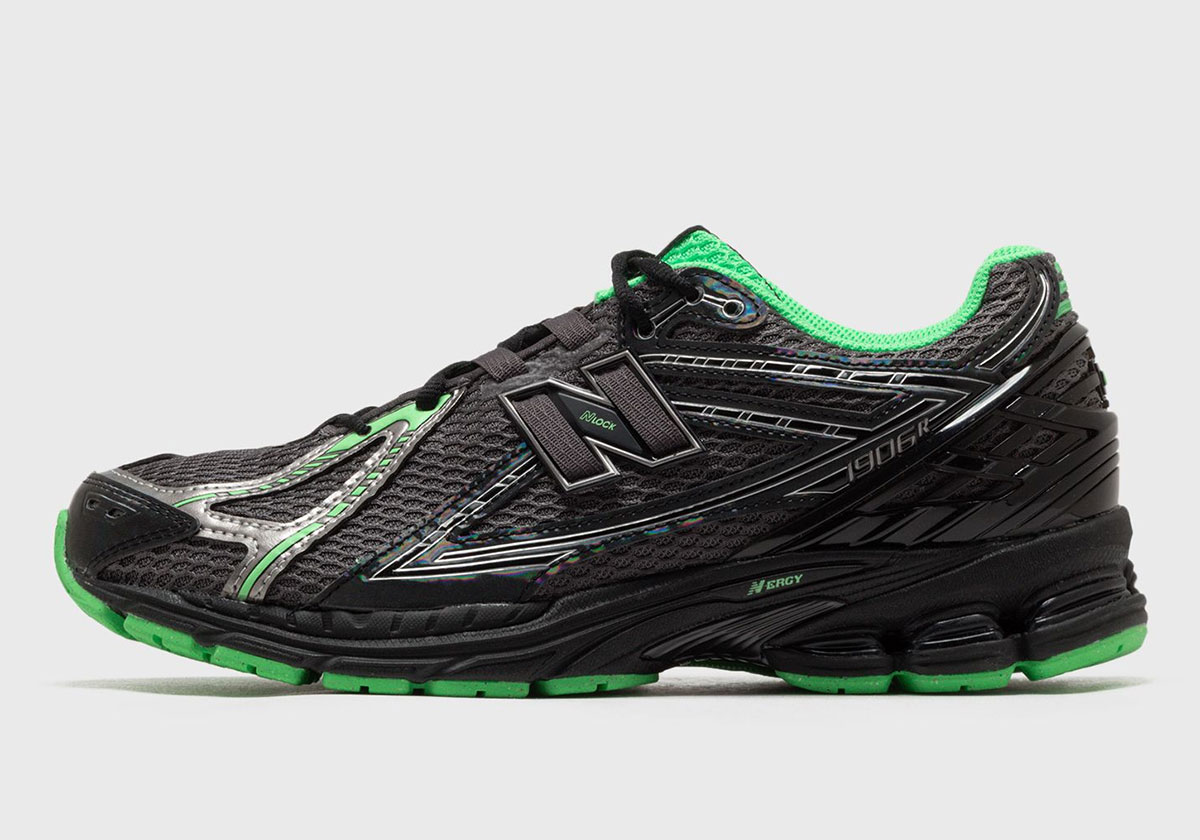 New Balance 1906r Black Dark Silver Metallic Green U1906rct 4
