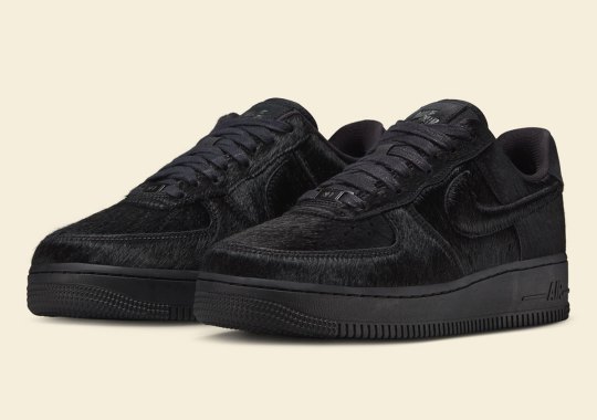 Nike Reimagines The Air Force 1 With Black Pony Hair