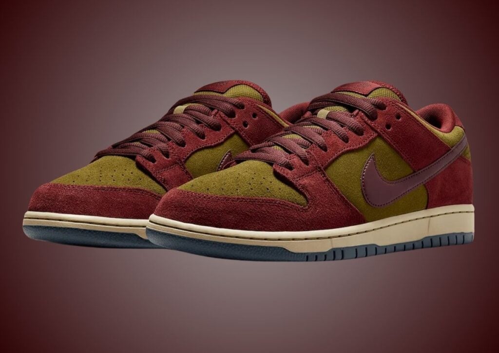 Nike SB Dunk Low Dark Team Red Olive Flak HQ1625-600 Release Date, Price & Where to Buy 2025 1 Nike SB Dunk Low Dark Team Red Olive Flak HQ1625-600 Release Info